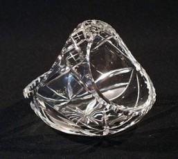 Broušené sklo -košíček 12 cm - Broušené sklo - Ostatní brus