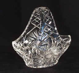 Broušené sklo -Košíček 15 cm - Broušené sklo - Ostatní brus