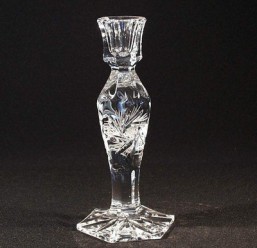 Broušené sklo - svícen 19,5 cm - Broušené sklo - Ostatní brus