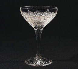 Broušené sklo -sklenice - sekt - miska 230 ml - Broušené sklo - Bohatý brus