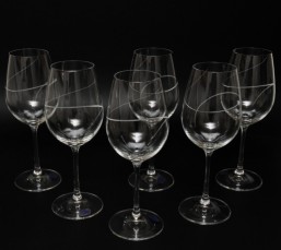 Sklenice na víno Spirála 350 ml - Sklo - Čiré nápojové sklo