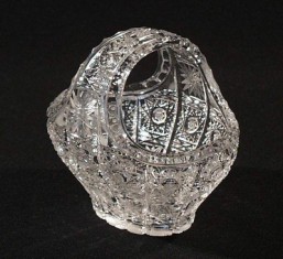 Košíček 12 cm - Broušené sklo - Bohatý brus