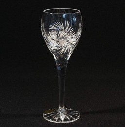 Broušené sklo - sklenice - víno - 150  ml - Broušené sklo - Ostatní brus