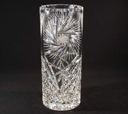Broušené sklo - váza - 30,5 cm - Broušené sklo - Ostatní brus