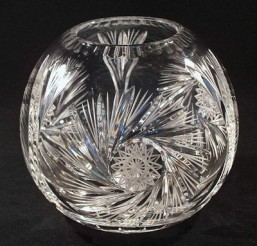 váza koule 20 cm - Broušené sklo - Ostatní brus