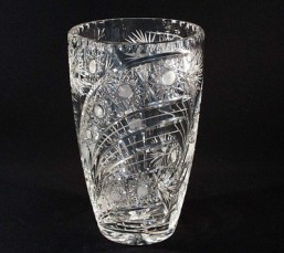 váza 25,5 cm - Broušené sklo - Ostatní brus