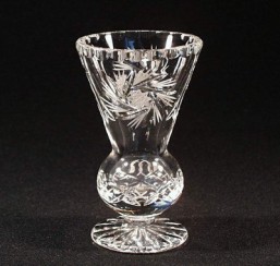 Broušené sklo - váza 11,6 cm - Broušené sklo - Ostatní brus