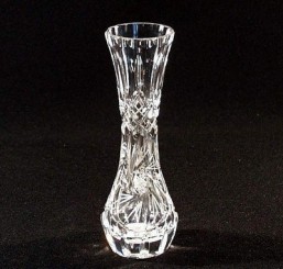 Broušené sklo - váza 15,5 cm - Broušené sklo - Ostatní brus
