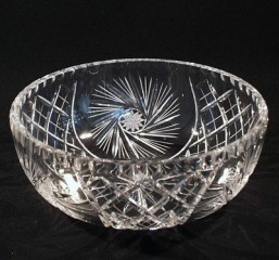 Broušené sklo -miska 20,5 cm - Broušené sklo - Ostatní brus