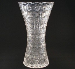 Broušené sklo - váza 41 cm - Broušené sklo - Bohatý brus