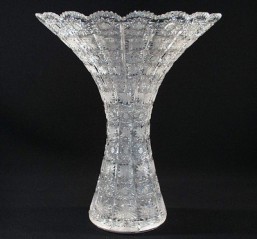 broušené sklo -váza - 35,5 cm - Broušené sklo - Bohatý brus
