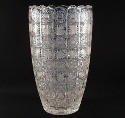 Broušené sklo - váza 40,5 cm - Broušené sklo - Bohatý brus