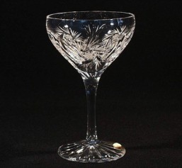 Broušené sklo - sklenice - sekt - miska 230 ml - Broušené sklo - Ostatní brus